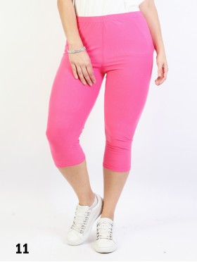 Plus Size Basic Stretchy Capri Leggings